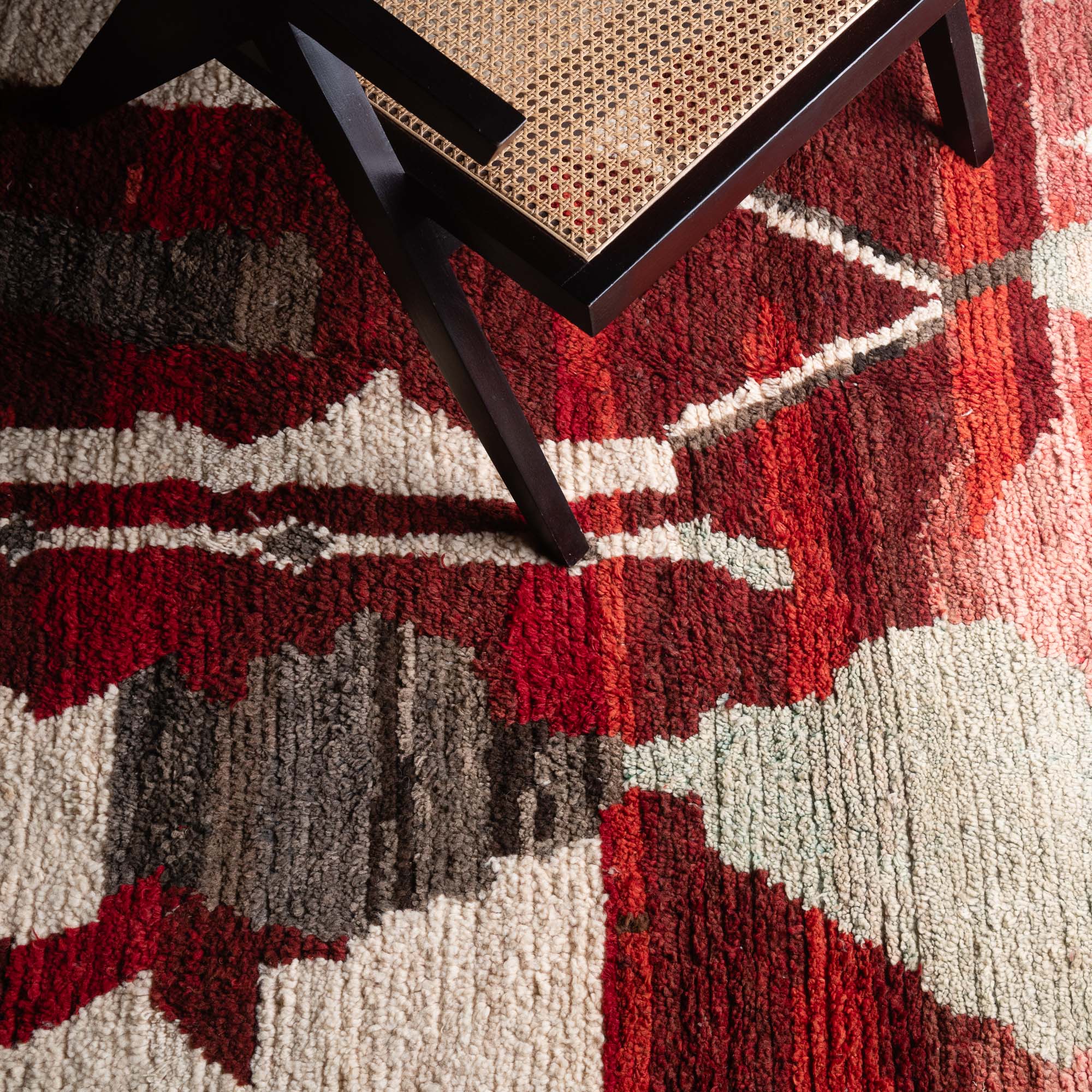 Product view 5 of Kilim moroccan rug 598, Red Kilim Moroccan Rug